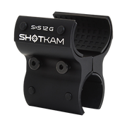 SxS 12 Gauge ShotKam Mount – Securely attaches the Gen 4 Mini ShotKam to side-by-side 12 gauge shotguns, ensuring stable video capture during shooting in the USA.